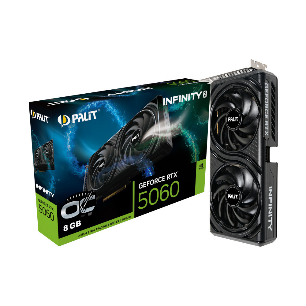 Palit GeForce RTX 5060 8GB GDDR7 Infinity 2 OC Κάρτα Γραφικών