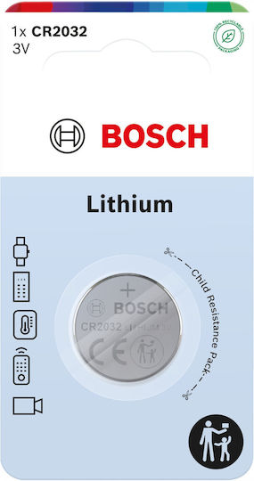 Bosch Panasonic Lithium Uhrenbatterie CR2032 1 Stück