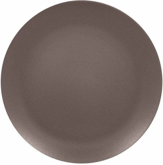 Ariane Plate Shallow Brown with Diameter 27cm