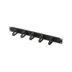 Techly Rack Cable Organizer 19" 1u 5x 65mm Brackets Black 305922