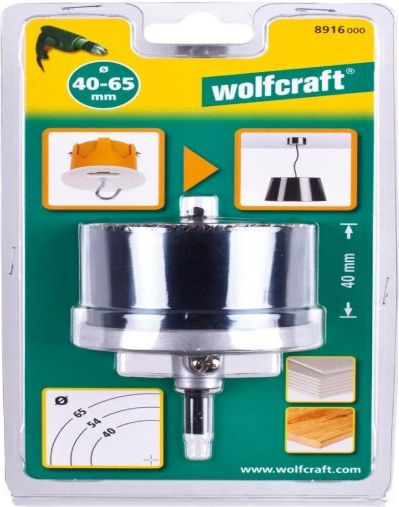 Wolfcraft Ποτηροπρίονο Ξηρής Κοπής με Διάμετρο 65mm