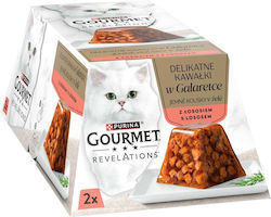 Purina Gourmet Revelations Somon În Jeleu 2x57g Purina Gourmet Revelations Somon În Jeleu 2x57g