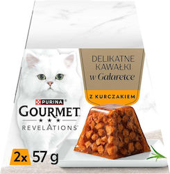 Purina Gourmet Revelations Pui În Jeleu 2x57g Purina Gourmet Revelations Pui În Jeleu 2x57g