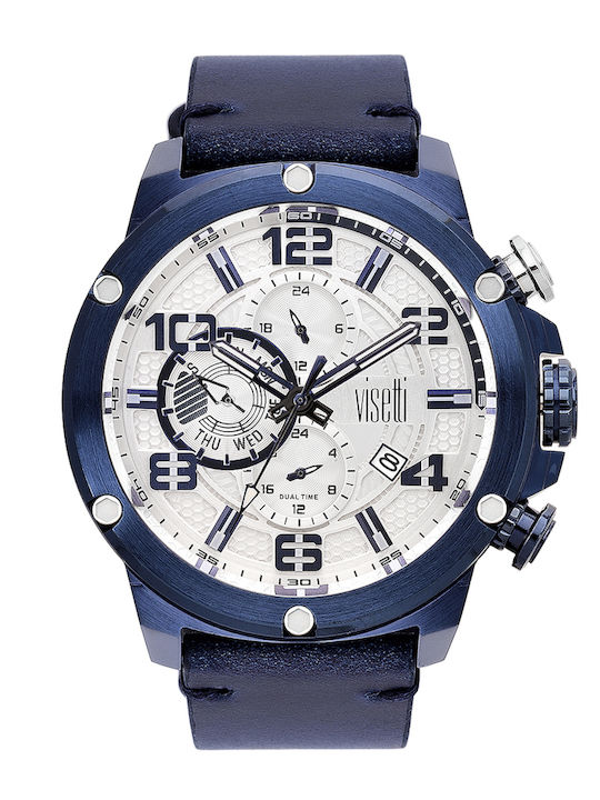 Visetti Men's Watch Battery with Blue Metal Bra...