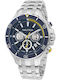 Nautica Men's Watch Chronograph Battery with Gold Metal Bracelet