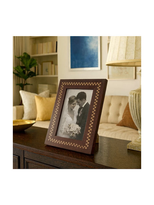 Galifas Wooden Picture Frame with Brown Frame