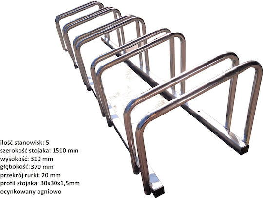 Unimet Fahrradparkbügel Mit 5 Stellplätze