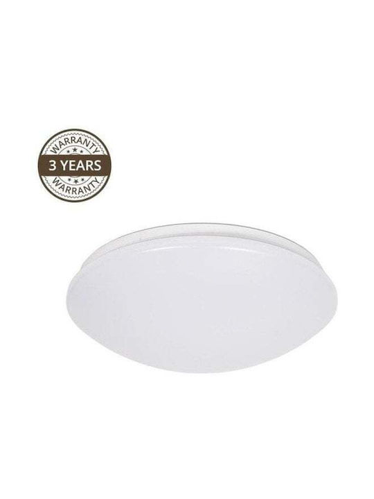 Domoletti Deckenleuchte 33cm Weiß mit Integrierter LED