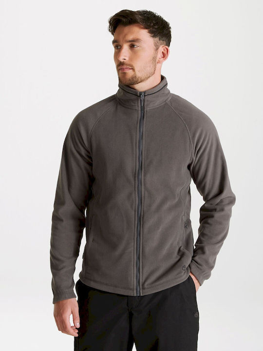 Men's Fleece Cardigan Gray