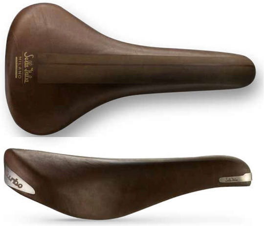 Selle Italia Turbo Bullitt Σέλα Ποδηλάτου Carbon Καφέ
