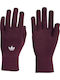 Adicolor Burgundisch Gestrickt Handschuhe Berührung