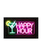 Atmosphera Neon Διακοσμητικό Φωτιστικό Happy Hour LED 43x21εκ.