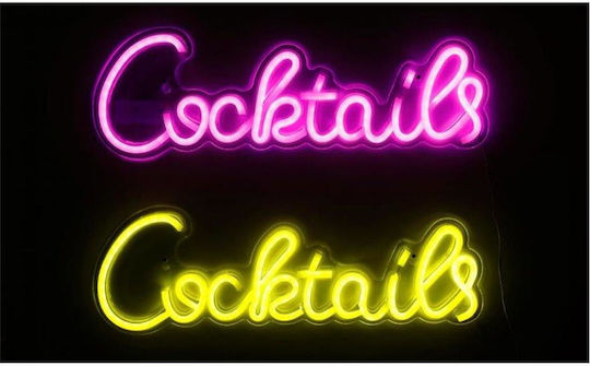 Atmosphera Неоново Декоративно Осветително Тяло Coctails LED 42x14см
