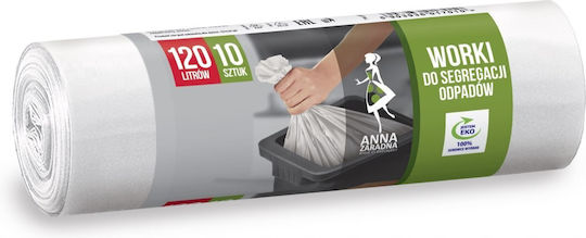 Σακούλες Απορριμάτων Χωρητικότητας 120lt 10τμχ Λευκές