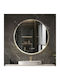 Futura Round Bathroom Mirror Led Touch 60x60cm