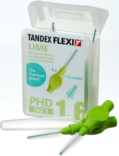 Tandex Flexi Μεσοδόντια Βουρτσάκια 1.6mm Πράσινα 6τμχ