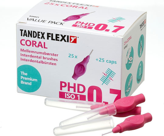 Tandex Flexi Interdentalbürsten 0.7mm Rosa 25Stück