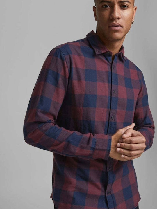 Jack & Jones Long-sleeved Cotton Shirt Checked ...