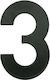 House Number 3 Mb-3 145mm Black