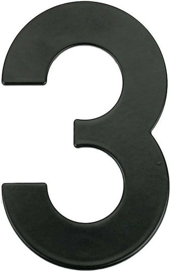 House Number 3 Mb-3 145mm Black