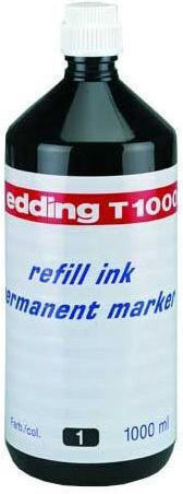 Edding Replacement Ink for Pen black T1000 001 C ED 1000ml