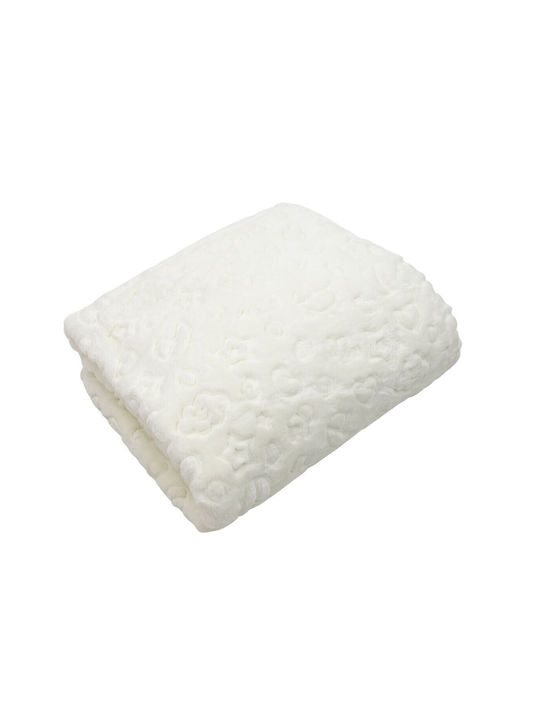 Kamtex Baby Κουβέρτα Βελουτέ Μπεζ 100x120εκ.