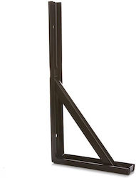 Stabilus Metallic Corner Shelf Black 150x150mm