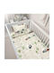 Lino Home Baby Sheets Set Crib Cotton Beige 120x180cm