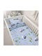 Lino Home Baby Sheets Set Crib Cotton Beige 120x180cm