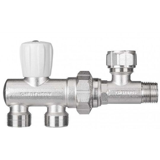 Cherbros Gerade Radiatorschalter Äußere Schleife ½" für Heizkörpergehäuse