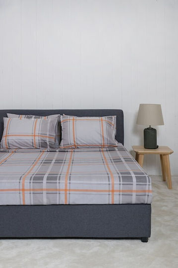Naf Naf Сет Чаршафи 240x270см. Summit Orange 4бр