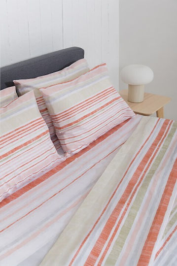 Naf Naf Set Cearșafuri King Size 270x280cm. Summit Roșu 4buc