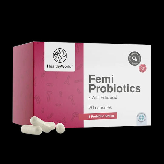 Healthy World Femi Συμπλήρωμα με Προβιοτικά 20 κάψουλες