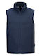 Portwest Waterproof Softshell Men's Safety Vest with Fleece Lining Navy Blue