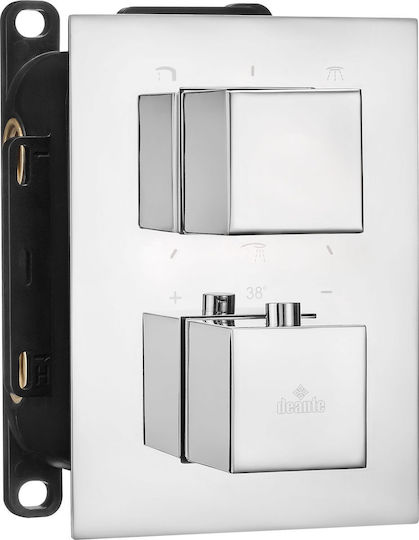 Box-a Bxy_x44t Thermostatic Chrome Square Deante Components