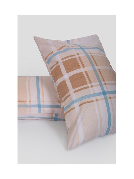 Naf Naf Summit Σετ Μαξιλαροθήκες Beige 50x70εκ.
