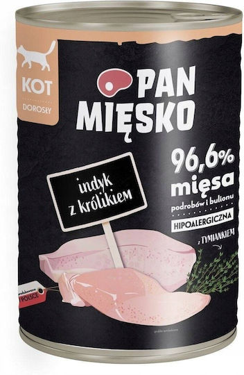 Wet Food Dogs with Turkey and Rabbit 400gr