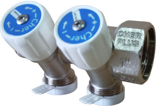 Συλλέκτης Evo 3/4" 2 Οπών Γωνιακός Cherbros