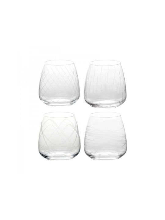Secret de Gourmet Set de pahare pentru apa / Cocteiluri din Sticlă 400ml 4buc