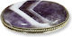 Chevron Amethyst Capuson Oval 47x28mm