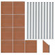 Garden Fencing Material 1pcs Brown