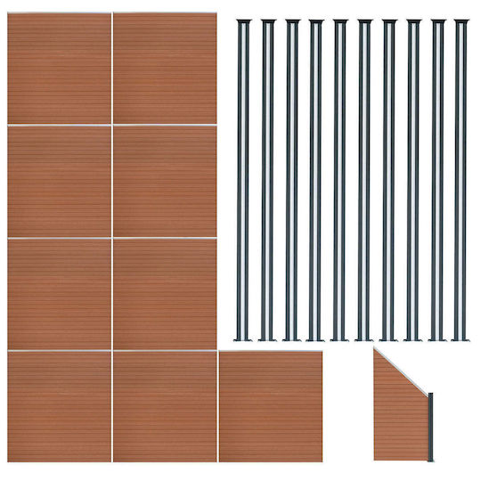 Garden Fencing Material 1pcs Brown