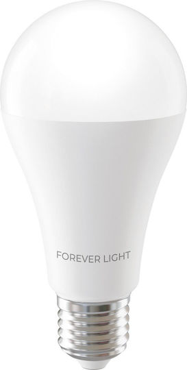 Forever Light Bulb LED Lamp 17W 110mm For E27 Socket And A65 Shape Warm White 2100lm