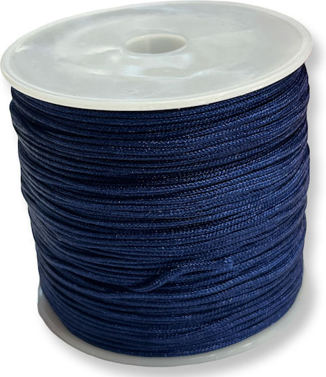 Dark Blue Macrame Laces 1mm 72m