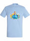 Παιδικό T-shirt Sky Blue Erling Haaland Popart Mosaic, Manchester City
