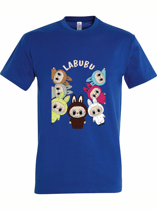kirikoko Детска тениска Royal Blue Labubu Monst...