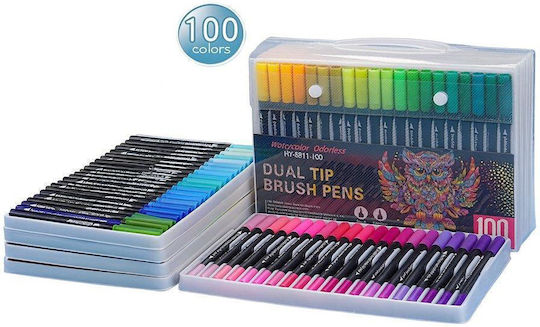 Drawing Markers Thin Double Tip Set 100pcs