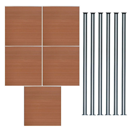 Gartenzaunmaterial aus WPC 1Stück Brown