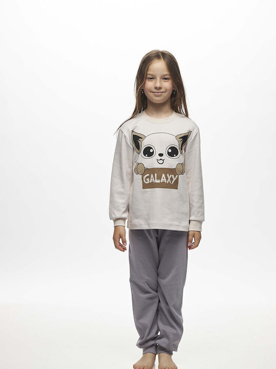 Galaxy Pijama pentru copii Ecru/anthracite