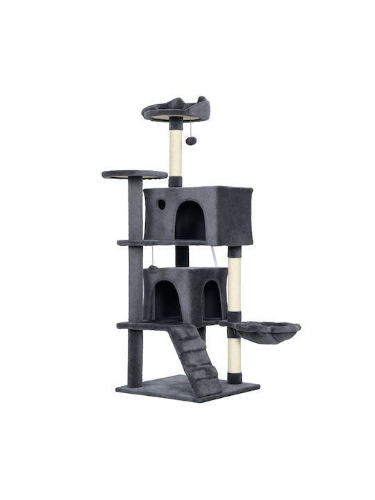Pawhut Scratching Post Cat Trees Gray 30x30cm